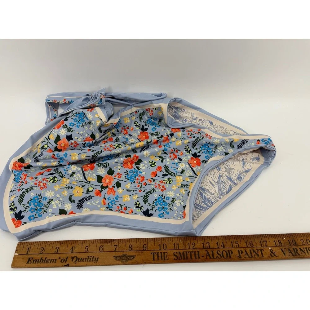 Visual Swim, One PC Swimsuit, Colorful Floral, Reversible, Women Size XL